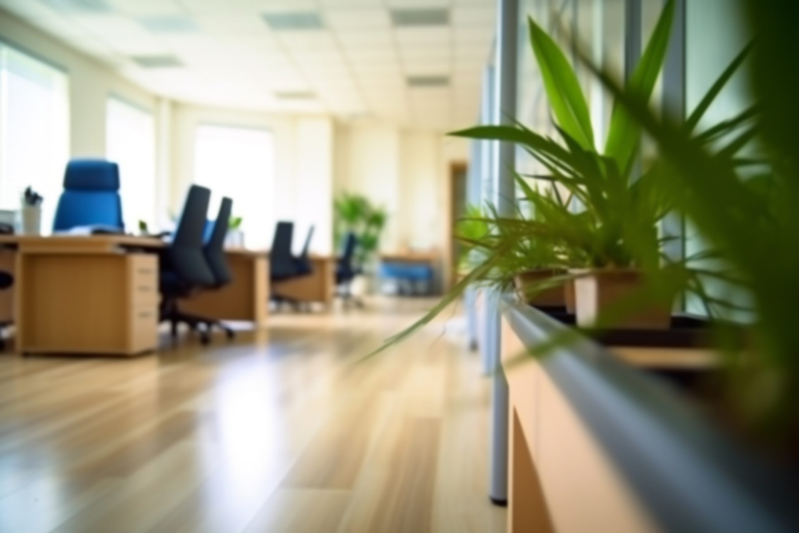 Abstract blur modern office background